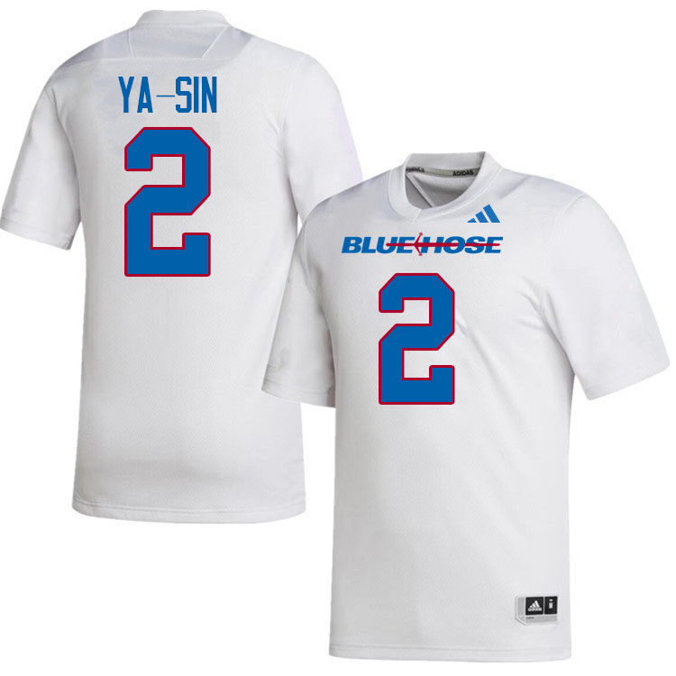 Presbyterian Blue Hose #2 Rock Ya-Sin College Football Jerseys,Uniforms-White
